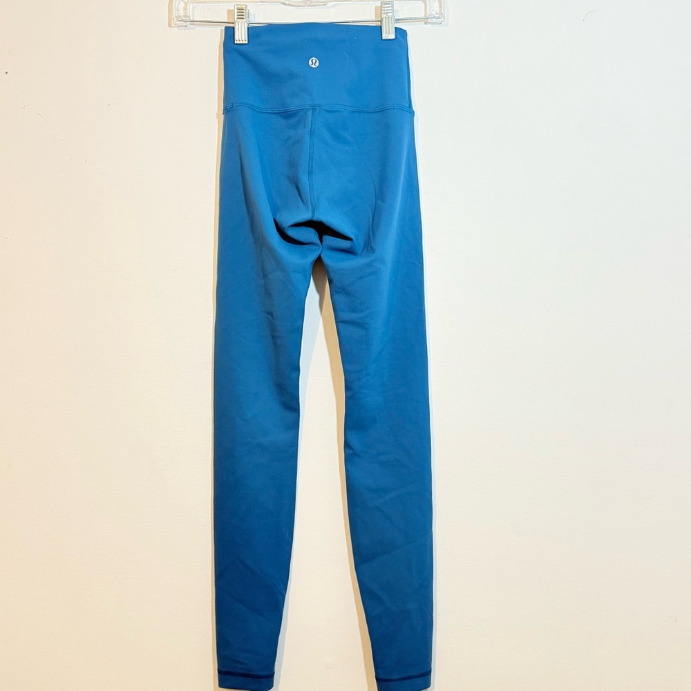 Lululemon Wunder Under Leggings Bundle | Teal & Navy High Rise Luxtreme — Size 2 - Picture 8 of 11